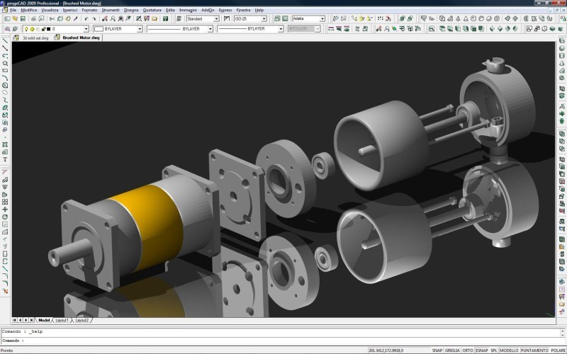ProgeCAD Professional AutoCAD Clone Screenshot